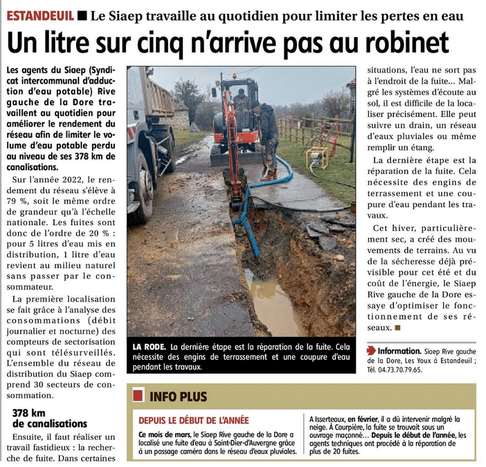 Un litre sur 5 n&rsquo;arrive pas au robinet