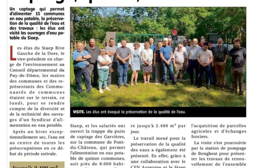 Captage, qualité, travaux